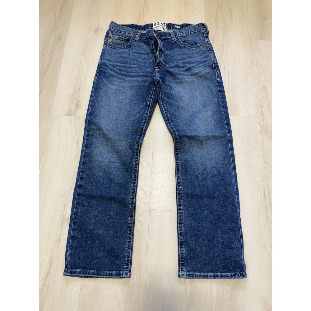 Ariat M5 Straight Leg Jeans Mens 38x32 Dark Wash Denim Western Workwear